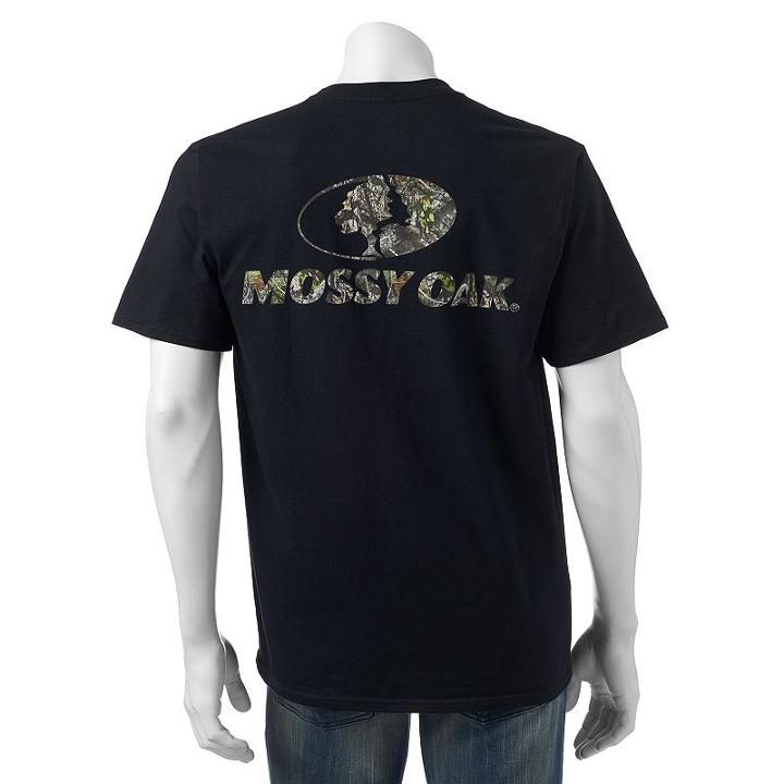 Men's Mossy Oak Camo Logo Tee, Size: Large, Ovrfl Oth