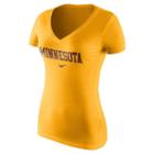 Women's Nike Minnesota Golden Gophers Wordmark Tee, Size: Xl, Gold