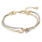 Lc Lauren Conrad Gray Cord Multi Strand Bracelet, Women's, Blue
