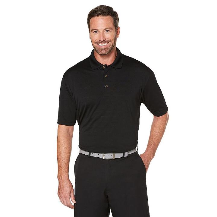 Men's Grand Slam Regular-fit Stretch Performance Golf Polo, Size: Small, Oxford