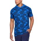 Men's Under Armour Baseline Short Sleeve Hoodie, Size: Xl, Blue