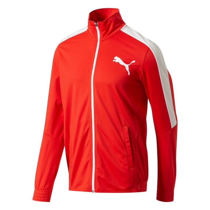 Men's Puma Contrast Jacket, Size: Small, Red