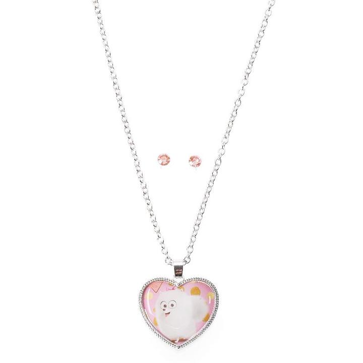 Girls 4-16 The Secret Life Of Pets Gidget Necklace & Earrings Set, Multicolor