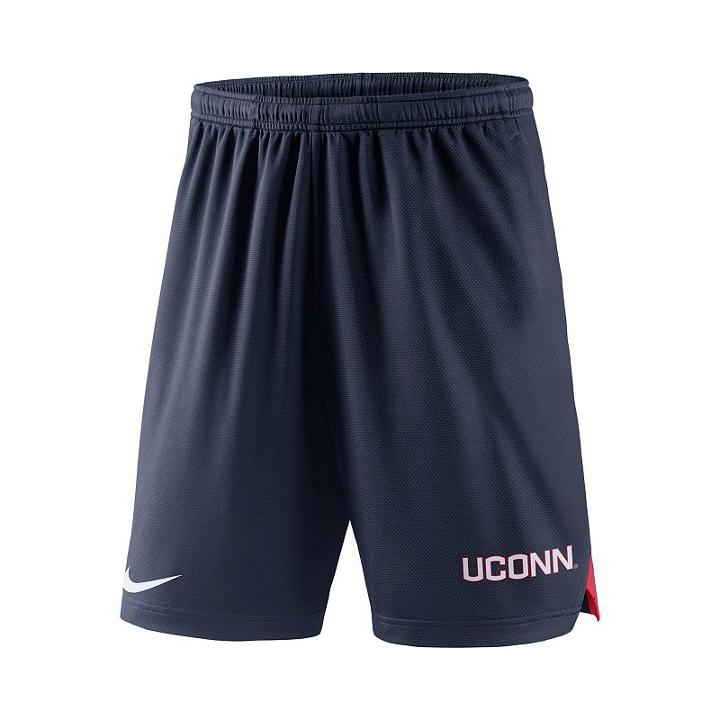 Men's Nike Uconn Huskies Football Dri-fit Shorts, Size: Xxl, Blue (navy)
