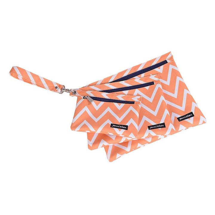 Jenni Chan Aria Madison 3-piece Clutch Set, Adult Unisex, Size: 3 Pc, Orange