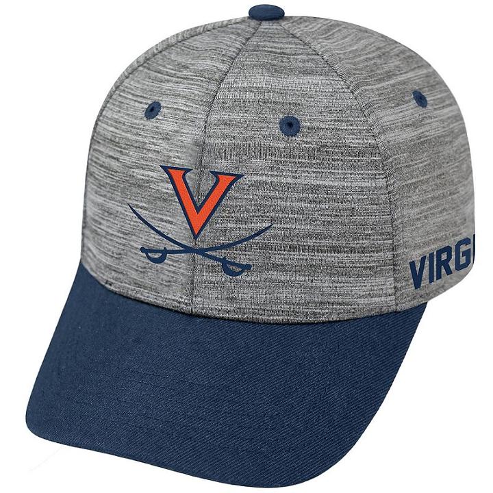 Adult Virginia Cavaliers Backstop Snapback Cap, Men's, Med Grey