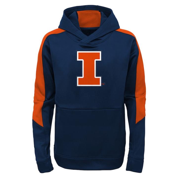 Boys 8-20 Illinois Fighting Illini Hyperlink Pullover Hoodie, Size: L 14-16, Dark Blue