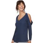 Women's Juicy Couture Cold-shoulder Embellished Top, Size: Large, Blue