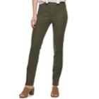 Women's Sonoma Goods For Life&trade; Pull-on Skinny Jeans, Size: 16, Green