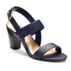 Chaps Leona Women's Block Heel Sandals, Size: 5.5 B, Blue (navy)