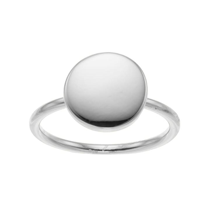 Lc Lauren Conrad Disc Ring, Women's, Size: 7, Silver