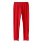 Girls 4-10 Jumping Beans&reg; Long Solid Leggings, Size: 5, Med Red