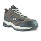 Skechers Relaxed Fit Soft Stride Canopy Men's Work Shoes, Size: 7, Dark Brown