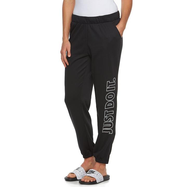 Women's Nike Printed Dri-fit Training Pants, Size: Large, Grey Other