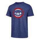 Men's '47 Brand Chicago Cubs Throwback Tee, Size: Medium, Blue