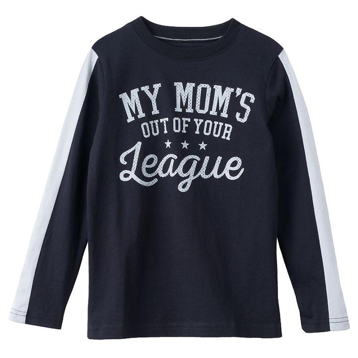Boys 4-7x Jumping Beans&reg; Graphic Tee, Boy's, Size: L(7), Black