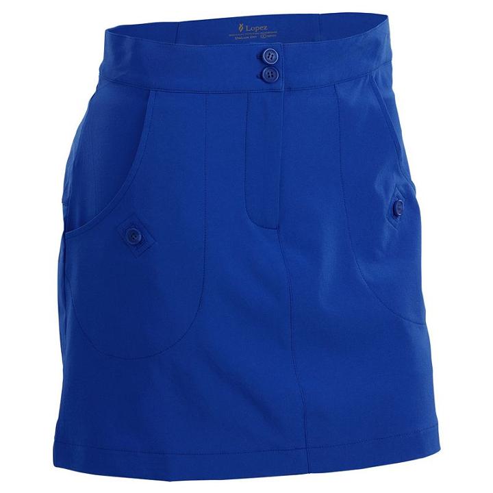 Women's Nancy Lopez Charming Golf Skort, Size: 2, Blue