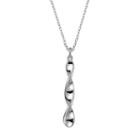Sterling Silver Spiral Pendant, Women's, Size: 18, Grey