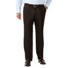 Men's J.m. Haggar Premium Classic-fit Pleat-front Stretch Suit Pants, Size: 42x32, Dark Brown