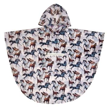 Wildkin Horse Dreams Poncho - Kids 4-7, Boy's, Size: Small, Multicolor