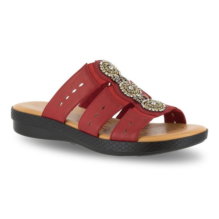 Easy Street Nori Women's Sandals, Size: 5.5 Med, Red