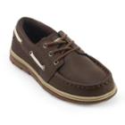 Unionbay Coral Boys' Boat Shoes, Boy's, Size: 4, Brown