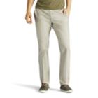 Men's Lee Performance Series Extreme Comfort Khaki Slim-fit Flat-front Pants, Size: 36x29, Light Grey