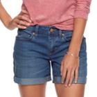 Women's Sonoma Goods For Life&trade; Cuffed Shorts, Size: 16, Med Blue