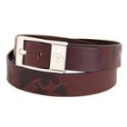 Men's Iowa Hawkeyes Brandish Leather Belt, Size: 42, Brown