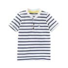 Boys 4-8 Carter's Striped Pocket Henley, Size: 4/5, Blue Stripe