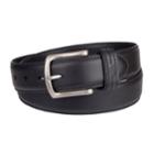 Men's Columbia Feather-edge Leather Belt, Size: Medium, Black