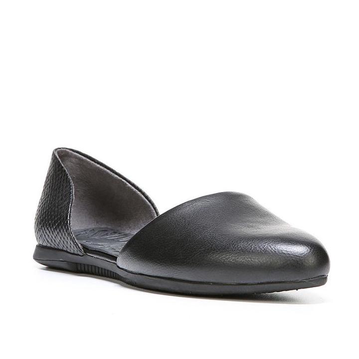 Dr. Scholl's Reply Women's D'orsay Flats, Size: Medium (7), Black