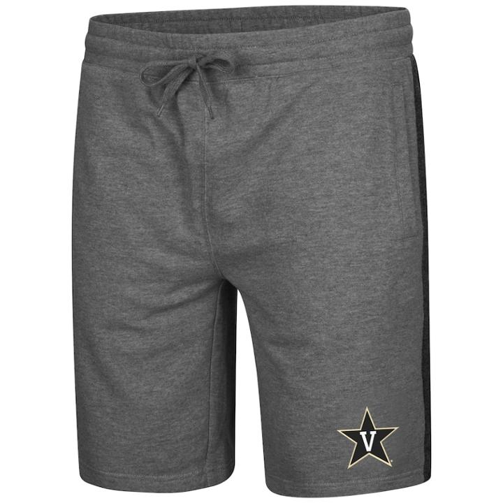 Men's Colosseum Vanderbilt Commodores Sledge Ii Terry Shorts, Size: Xl, Silver