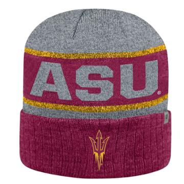Adult Top Of The World Arizona State Sun Devils Below Zero Ii Beanie, Adult Unisex, Dark Red