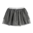 Girls 4-10 Jumping Beans&reg; Tiered Mesh Skort, Size: 6x, Dark Grey