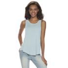 Juniors' Mudd&reg; Racerback Tank Top, Teens, Size: Large, Med Blue