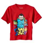 Boys 4-7 Teen Titans Robin, Starfire, Beast Boy, Raven & Cyborg Graphic Tee, Size: 5/6, Red