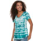 Women's Sonoma Goods For Life&trade; Essential V-neck Tee, Size: Small, Blue (navy)