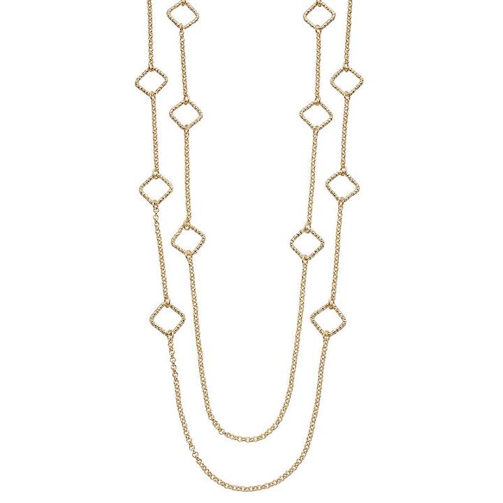 Apt. 9&reg; Long Multistrand Necklace, Women's, Drk Yellow