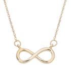 Itsy Bitsy 10k Gold Infinity Necklace, Women's, Size: 17