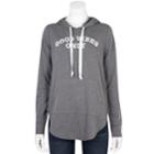 Juniors' Grayson Threads Good Vibes Only Graphic Hoodie, Teens, Size: Xl, Grey (charcoal)