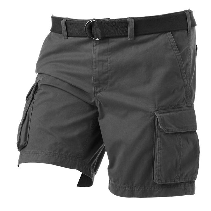 Big & Tall Sonoma Goods For Life&trade; Classic-fit Twill Belted Cargo Shorts, Men's, Size: 50, Dark Grey