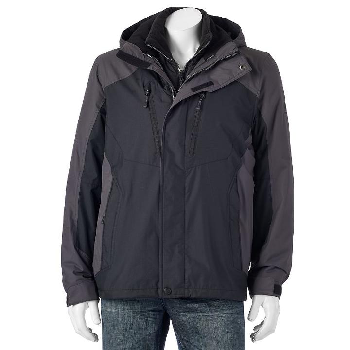 Men's Zeroxposur Cobra 3-in-1 Systems Jacket, Size: Large, Black
