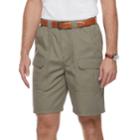 Men's Croft & Barrow&reg; Classic-fit Side-elastic 9.5-inch Cargo Shorts, Size: 44, Lt Green