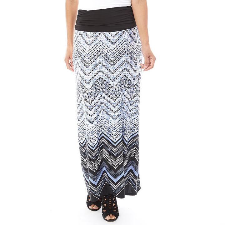 Women's Ab Studio Print Maxi Skirt, Size: Small, Ovrfl Oth
