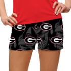 Women's Loudmouth Georgia Bulldogs Golf Shorts, Size: 4, Black