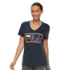 Women's Fila Sport&reg; Blocked Graphic Tee, Size: Xl, Blue (navy)