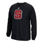 Men's Adidas North Carolina State Wolfpack Sideline Spine Tee, Size: Small, Black