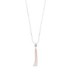 Lc Lauren Conrad Long Tassel Pendant Necklace, Women's, Light Pink