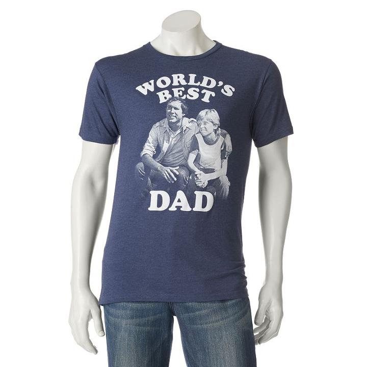 Men's Clark Griswold World's Best Dad Tee, Size: Large, Blue (navy)